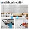 imageArt3d 197quotx197quot Pack Of 12 Wall Panel 3D Pyramid Snow WhiteRectangleWhite