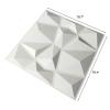 imageArt3d 197quotx197quot Pack Of 12 Wall Panel 3D Pyramid Snow WhiteSnow White