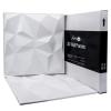 imageArt3d 197quotx197quot Pack Of 12 Wall Panel 3D Pyramid Snow WhiteSnow White