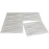imageArt3d 197quotx197quot Pack Of 12 Wall Panel 3D Pyramid Snow WhiteWave 2
