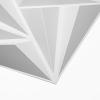 imageArt3d 197quotx197quot Pack Of 12 Wall Panel 3D Pyramid Snow WhiteWhite