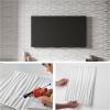 imageArt3d 24Pack 3D Wall Panels for Interior Wall Dcor PVC Wavy Textured Accent Wall Paneling for Living Room Bedroom TV Backdrop Office 157 x 118 Inch  WhiteWhite