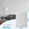 imageArt3d 24Pack 3D Wall Panels for Interior Wall Dcor PVC Wavy Textured Accent Wall Paneling for Living Room Bedroom TV Backdrop Office 157 x 118 Inch  WhiteWhite