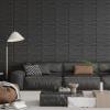 imageArt3d 24Pack 3D Wall Panels for Interior Wall Dcor PVC Wavy Textured Accent Wall Paneling for Living Room Bedroom TV Backdrop Office 157 x 118 Inch  WhiteBlack