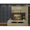 imageArt3d 3D Leather Tiles Decoartive 3D Wall Panels Black Wave 236quot x 236quot 6 Pack
