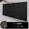 imageArt3d 3D Leather Tiles Decoartive 3D Wall Panels White Pyramid 236quot x 236quot 6 PackBlack