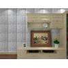 imageArt3d 3D Leather Tiles Decoartive 3D Wall Panels White Pyramid 236quot x 236quot 6 PackWhite Diamond