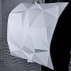imageArt3d 3D Leather Tiles Decoartive 3D Wall Panels White Pyramid 236quot x 236quot 6 PackWhite Diamond