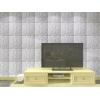 imageArt3d 3D Leather Tiles Decoartive 3D Wall Panels White Pyramid 236quot x 236quot 6 PackWhite Diamond