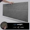 imageArt3d 3D Leather Tiles Decorative 3D Wall Panels White Wave 236quot x 236quot 6 PackDark Grey