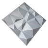 imageArt3d 3D Paneling Textured 3D Wall Design Grey Diamond 197quot x 197quot 12 Pack Matt Grey