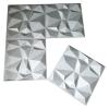 imageArt3d 3D Paneling Textured 3D Wall Design Grey Diamond 197quot x 197quot 12 Pack Matt Grey