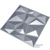 imageArt3d 3D Paneling Textured 3D Wall Design Grey Diamond 197quot x 197quot 12 Pack Matt Grey