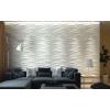 imageArt3d PVC Wave Board Textured 3D Wall Panels White 197quot x 197quot 12 Pack