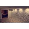 imageArt3d PVC Wave Board Textured 3D Wall Panels White 197quot x 197quot 12 Pack