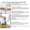 imageArt3d PVC Wave Board Textured 3D Wall Panels White 197quot x 197quot 12 Pack