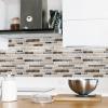 imageArt3d Peel and Stick Backsplash Tiles for Kitchen 10Sheet Stick on Wall Tiles for Kitchen Bathroom Laundry Room Back Splashes 12 x 12 Inch Brown Stone DesignBrown Stone