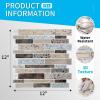 imageArt3d Peel and Stick Backsplash Tiles for Kitchen 10Sheet Stick on Wall Tiles for Kitchen Bathroom Laundry Room Back Splashes 12 x 12 Inch Brown Stone DesignBrown Stone