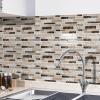 imageArt3d Peel and Stick Backsplash Tiles for Kitchen 10Sheet Stick on Wall Tiles for Kitchen Bathroom Laundry Room Back Splashes 12 x 12 Inch Brown Stone DesignBrown Stone