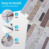 imageArt3d Peel and Stick Backsplash Tiles for Kitchen 10Sheet Stick on Wall Tiles for Kitchen Bathroom Laundry Room Back Splashes 12 x 12 Inch Brown Stone DesignTerrazzo