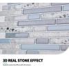 imageArt3d Self Adhesive Wall Tile 118 x 118inches10 Tiles Peel and Stick Backsplash for Kitchen BathroomA85