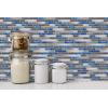 imageArt3d Self Adhesive Wall Tile 118 x 118inches10 Tiles Peel and Stick Backsplash for Kitchen BathroomBlue Marlbe