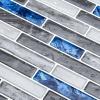 imageArt3d Self Adhesive Wall Tile 118 x 118inches10 Tiles Peel and Stick Backsplash for Kitchen BathroomBlue Marlbe