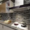 imageArt3d Self Adhesive Wall Tile 118 x 118inches10 Tiles Peel and Stick Backsplash for Kitchen BathroomBrown Marlbe
