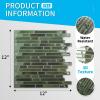 imageArt3d Self Adhesive Wall Tile 118 x 118inches10 Tiles Peel and Stick Backsplash for Kitchen BathroomGreen