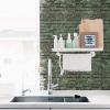 imageArt3d Self Adhesive Wall Tile 118 x 118inches10 Tiles Peel and Stick Backsplash for Kitchen BathroomGreen