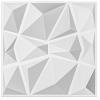 imageArt3d 197quotx197quot Pack Of 12 Wall Panel 3D Pyramid Snow WhiteSnow White