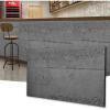 imageArt3d 3D Leather Tiles Decoartive 3D Wall Panels White Pyramid 236quot x 236quot 6 PackDark Grey