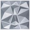 imageArt3d 3D Paneling Textured 3D Wall Design Grey Diamond 197quot x 197quot 12 Pack Matt Grey
