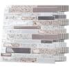 imageArt3d Peel and Stick Backsplash Tiles for Kitchen 10Sheet Stick on Wall Tiles for Kitchen Bathroom Laundry Room Back Splashes 12 x 12 Inch Brown Stone DesignTerrazzo