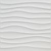 imageArt3d Plastic 3D Wall Panel PVC Wave Wall Design White 197quot x 197quot 12Pack1 White