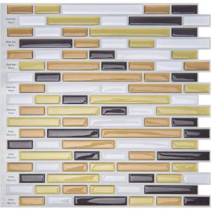 imageArt3d 12quot x 12quot Peel and Stick Backsplash Tiles for Kitchen 10 SheetsA17031