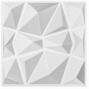 imageArt3d 197quotx197quot Pack Of 12 Wall Panel 3D Pyramid Snow WhiteSnow White
