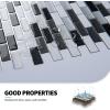 imageArt3d 10Piece Peel and Stick Backsplash Tile 12quot X 12quot SelfAdhesive Tile Sticker 10 TilesBlackwhite