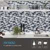 imageArt3d 10Piece Peel and Stick Backsplash Tile 12quot X 12quot SelfAdhesive Tile Sticker 10 TilesBlackwhite