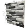 imageArt3d 10Piece Peel and Stick Backsplash Tile 12quot X 12quot SelfAdhesive Tile Sticker 10 TilesGray