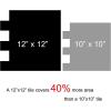 imageArt3d 10Piece Peel and Stick Backsplash Tile 12quot X 12quot SelfAdhesive Tile Sticker 10 TilesGray
