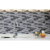 imageArt3d 10Piece Peel and Stick Backsplash Tile 12quot X 12quot SelfAdhesive Tile Sticker 10 TilesGray
