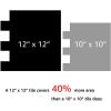 imageArt3d 10Piece Peel and Stick Backsplash Tile 12quot X 12quot SelfAdhesive Tile Sticker 10 TilesGreywhite