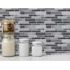 imageArt3d 10Piece Peel and Stick Backsplash Tile 12quot X 12quot SelfAdhesive Tile Sticker 10 TilesGreywhite