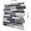 imageArt3d 10Piece Peel and Stick Backsplash Tile 12quot X 12quot SelfAdhesive Tile Sticker 10 TilesGreywhite