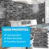 imageArt3d 10Piece Peel and Stick Backsplash Tile 12quot X 12quot SelfAdhesive Tile Sticker 10 TilesSmoky Black