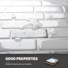 imageArt3d 10Piece Peel and Stick Backsplash Tile 12quot X 12quot SelfAdhesive Tile Sticker 10 TilesWhite