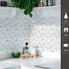 imageArt3d 10Piece Peel and Stick Backsplash Tile 12quot X 12quot SelfAdhesive Tile Sticker 10 TilesWhite