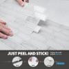 imageArt3d 10Piece Peel and Stick Backsplash Tile 12quot X 12quot SelfAdhesive Tile Sticker 10 TilesWhite