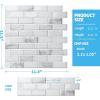 imageArt3d 10Piece Peel and Stick Backsplash Tile 12quot X 12quot SelfAdhesive Tile Sticker 10 TilesWhite